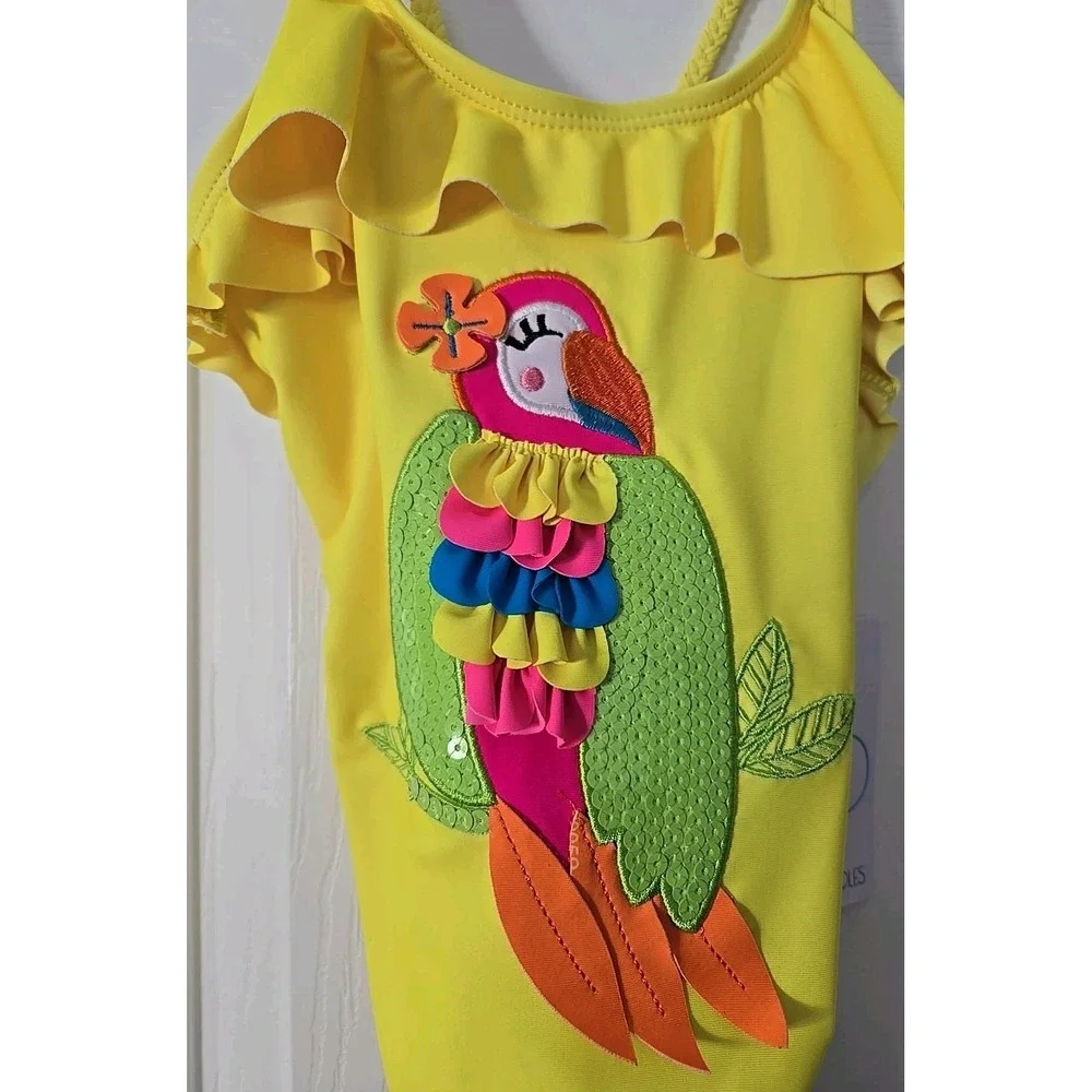 Flapdoodles Toddler One Piece‎ Bathing Suit Size 4T NWT
